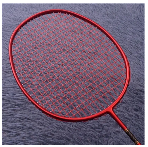 2-Player Carbon Graphite Badminton Racket Set, Full Carbon Fiber Badminton Racquet, New Frame Design Anti-Scratch