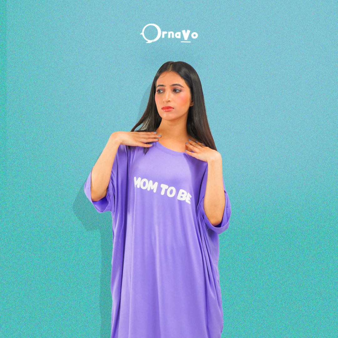 Ornavo Comfy - Maternity tees by Ornavo , Made From Bamboo Fiber , 100% safe Okeo-tex certified material ,  Antibacterial , Generous & Roomy
