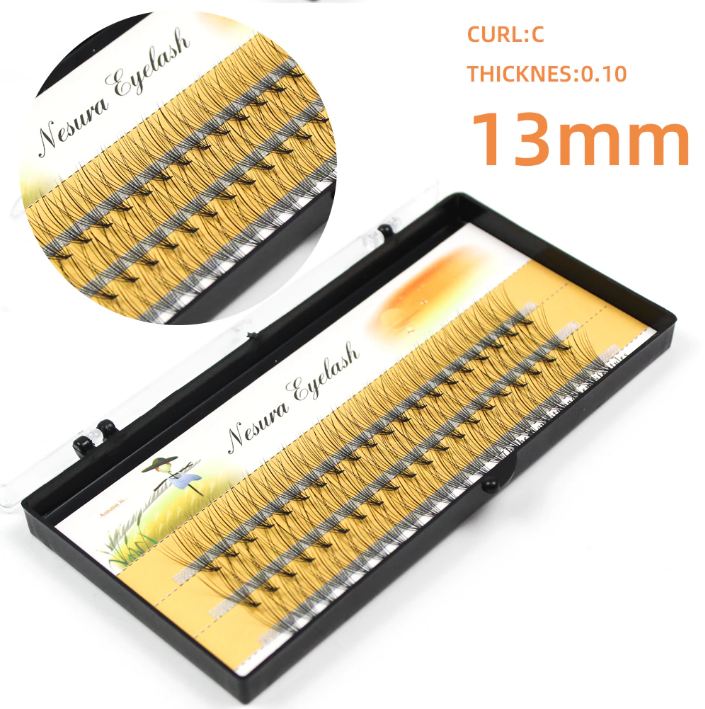 60pcs Professional eyelash extension Makeup Individual Cluster EyeLashes Grafting individual eyelash bunche available in 6mm to 15mm sizes