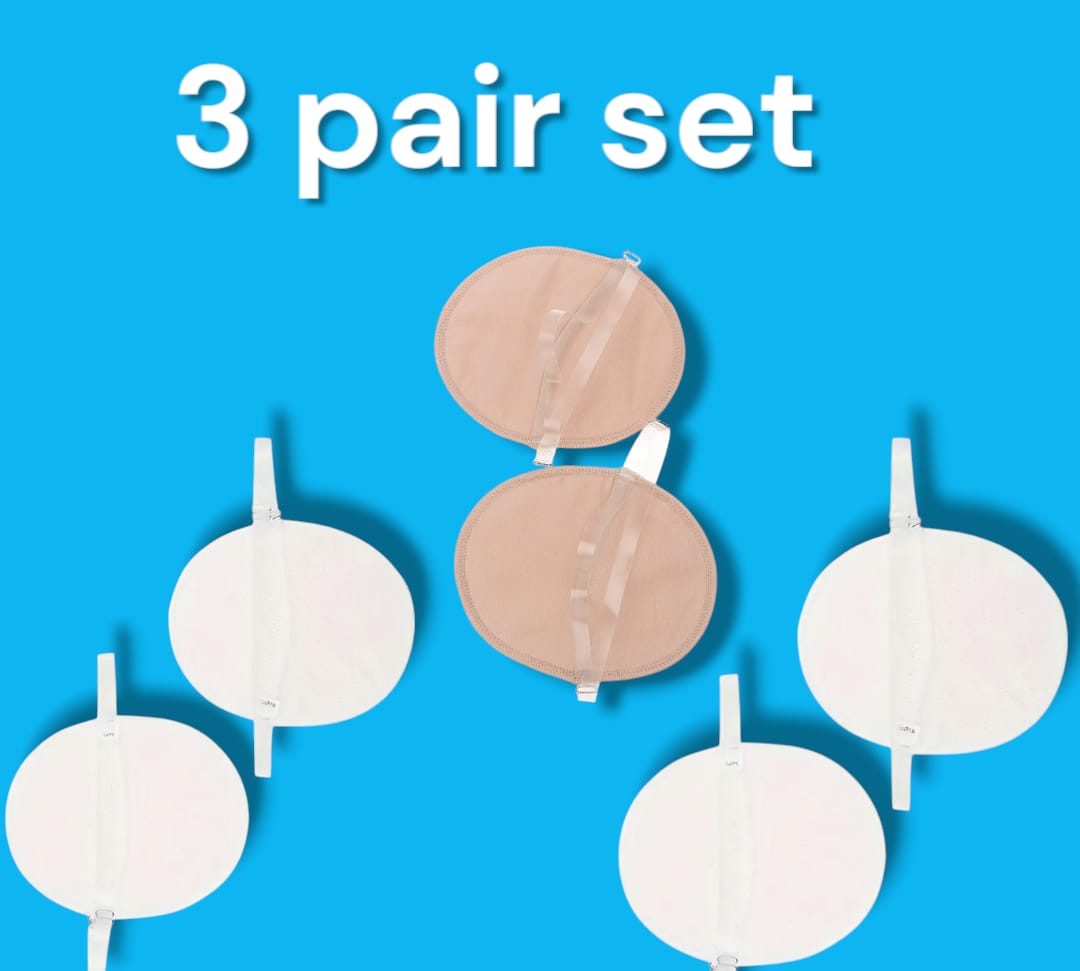 ZERI AND MERI 1Pair Underarm Sweat Shield Pad Washable Armpit Absorbing Sweat Guards Strap