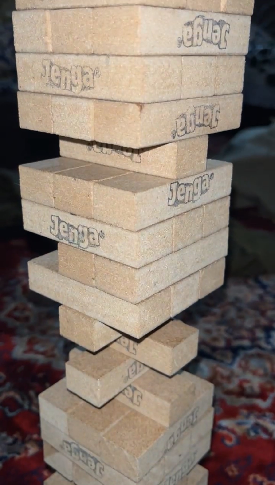 Hasbro Gaming Jenga Tower Wooden Blocks Game -  Classic Jenga with Numbers Wood Toy For Kids and Family - Jenga Kids & Adults Wooden Block Game