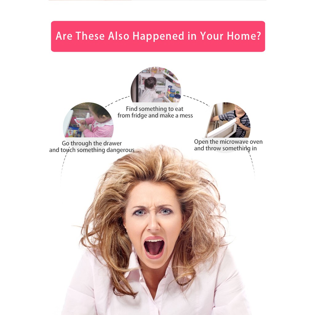 Kiddie Guard Adjustable Multipurpose Baby Safety Kid Safety Lock Door Lock 1-Pcs