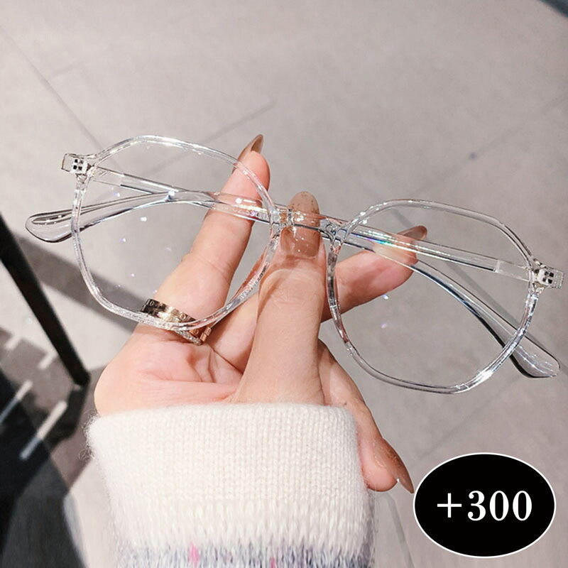 Transparent Lightweight Anti Glare UV Eyeglasses For Men and Women White Glasses for Boys and Girls