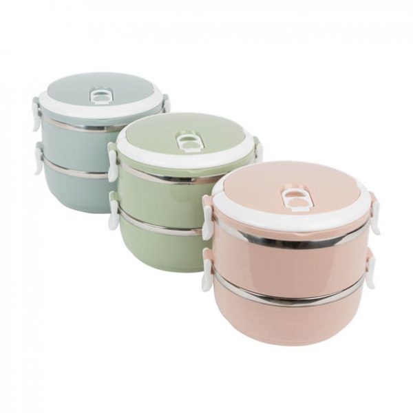 2 Layer Heavy Duty Stainless Steel Lunch Box Daraz.pk