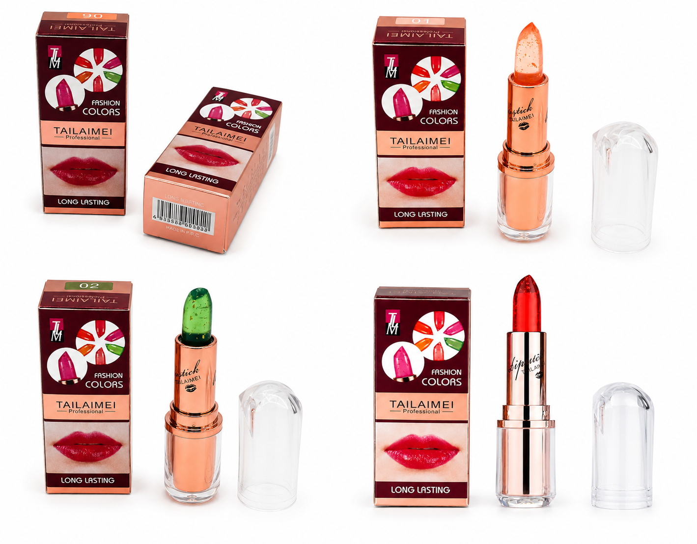 TAILAIMEI Professional Temperature Color Changing Jelly Lipstick – Long Lasting Moisturizing Crystal Lip Balm – Magic Lip Glow