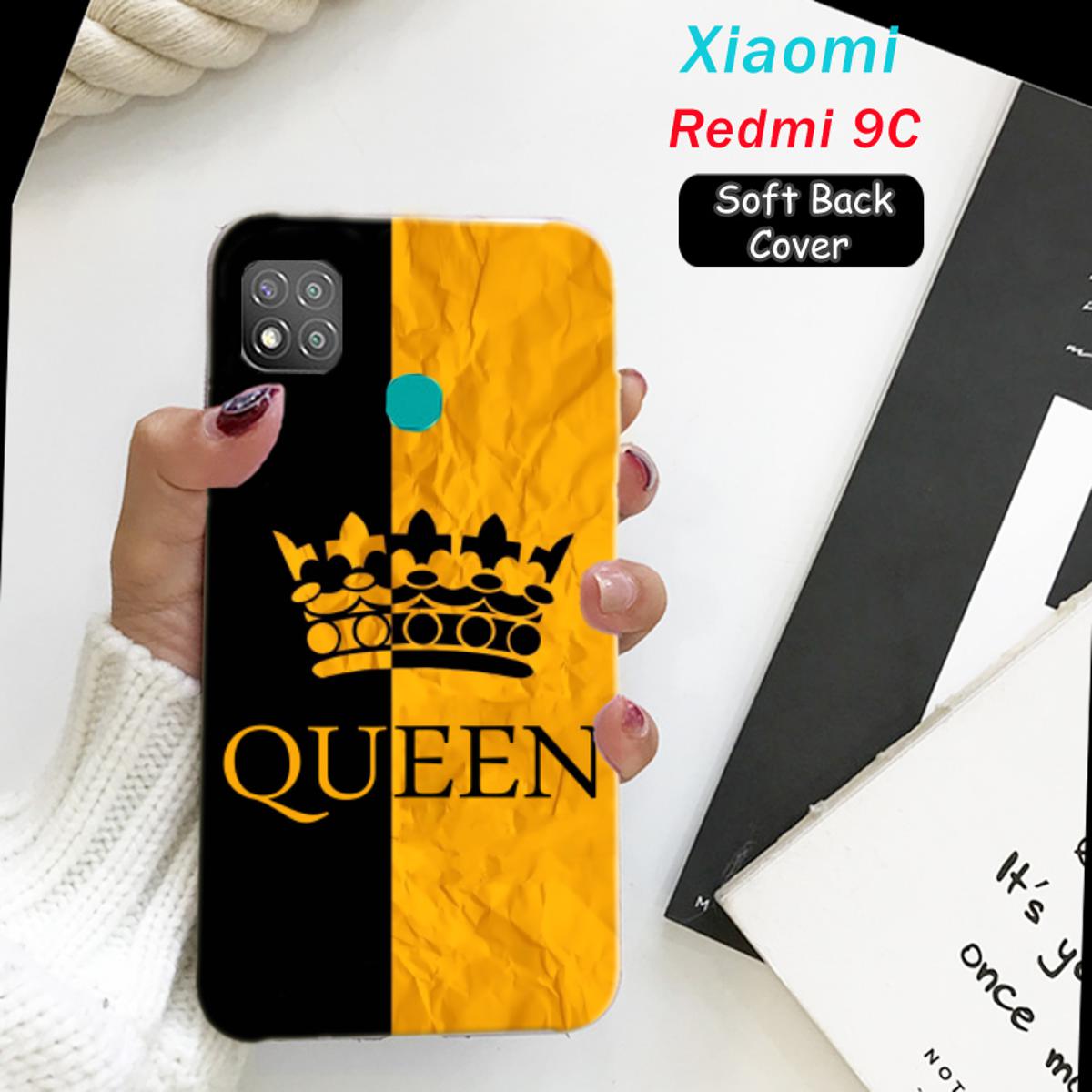 Xiaomi Redmi 9C Pouch Cover Queen Soft Back Cover Case For