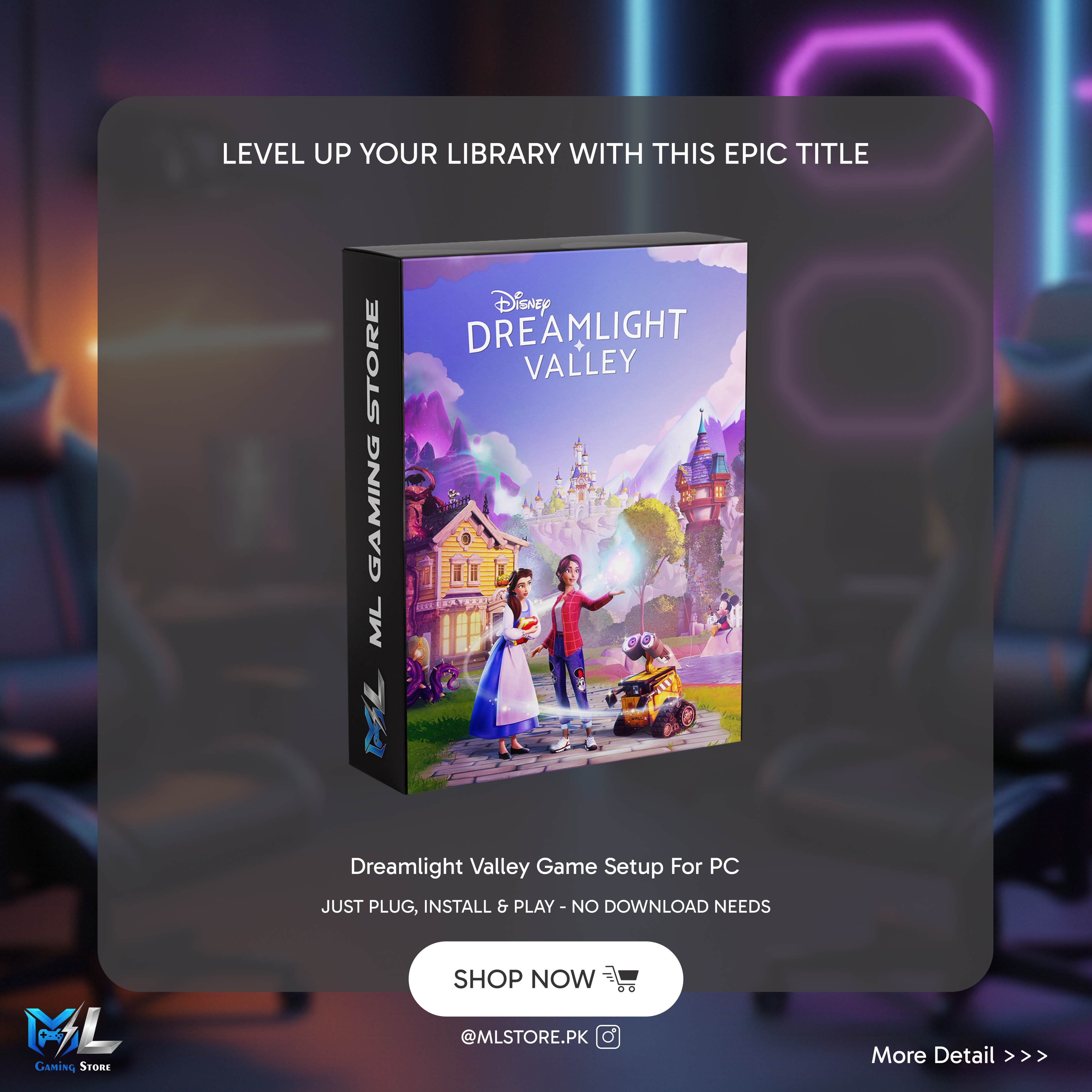 Dreamlight Valley Video Game For PC In 4 DVDs/16GB USB Run On 2GB Graphics Card