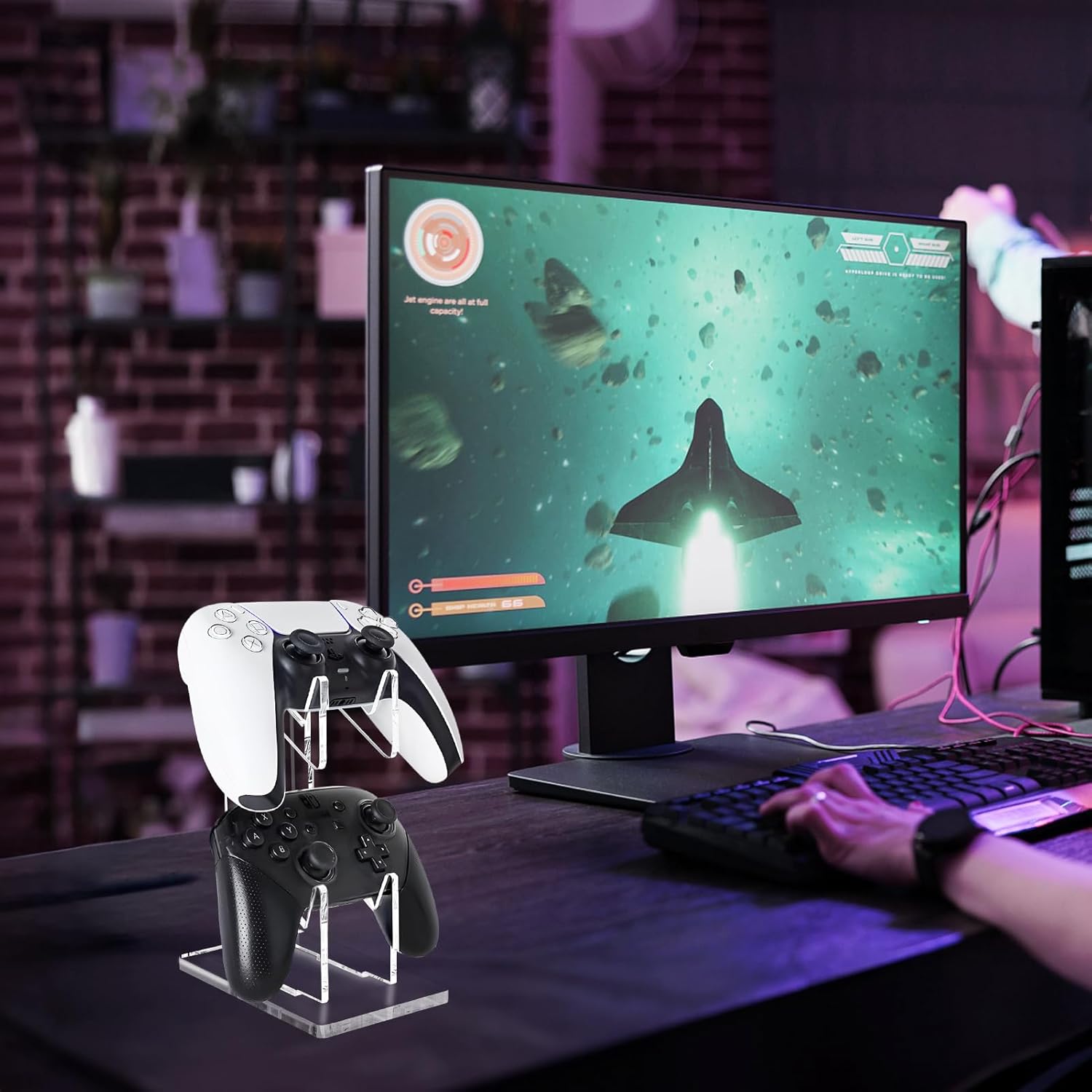 Acrylic Hanger for Game Remote, Game Handle Controller Hanger, Game Remote Wall Hanger, Xbox Remote Hook, Game Remote Bracket, Game Console Handle, Mount Holder, Alpha Galaxy Shop