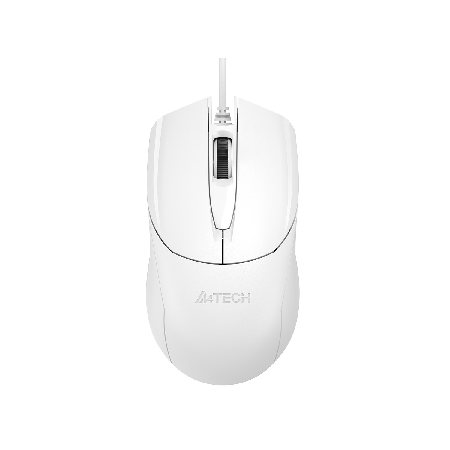A4Tech OP-750S Wired Optical Mouse - Teflon Feet - V-Track - 1200 DPI - Silent Clicks - For PC, Laptop