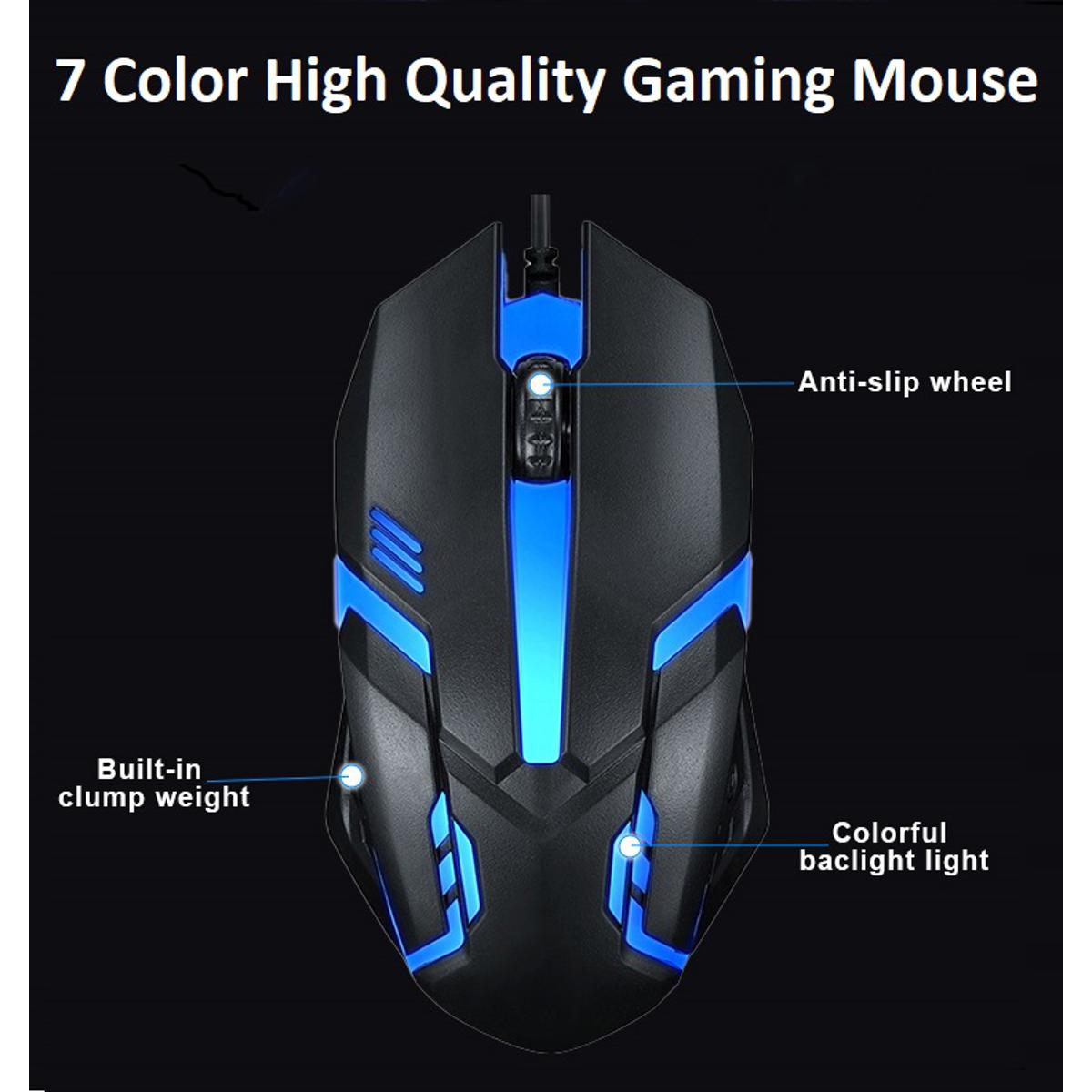 Good Gaming Mouse RGB - 7 Color - High Performance with 7 LED Lights (Wired Mouse)