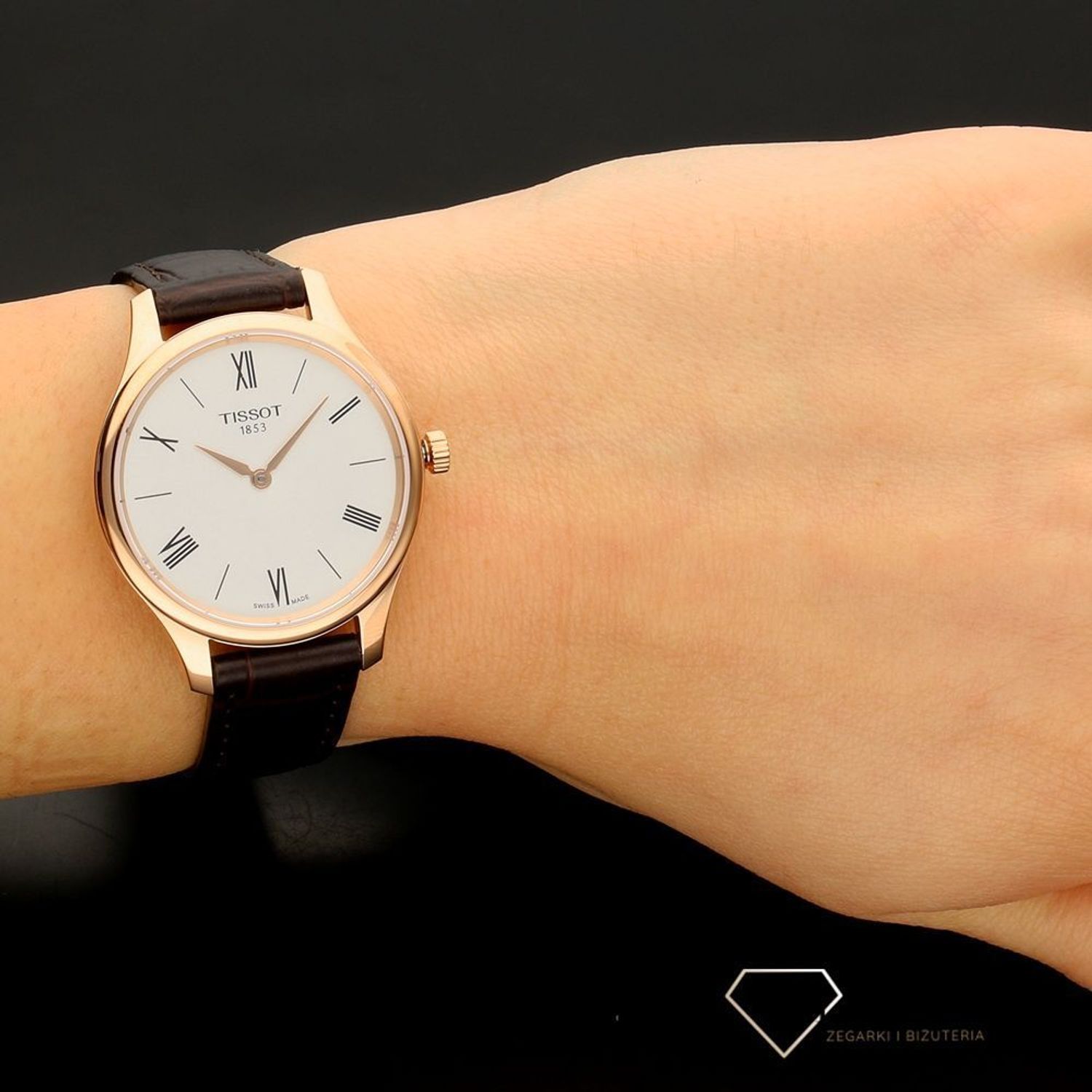 Tissot Tradition 5.5 Lady (31.00) Quarts - Silver Dial Brown Leather Strap  Watch - T063.209.36.038.00: Buy Online at Best Prices in Pakistan | Daraz.pk