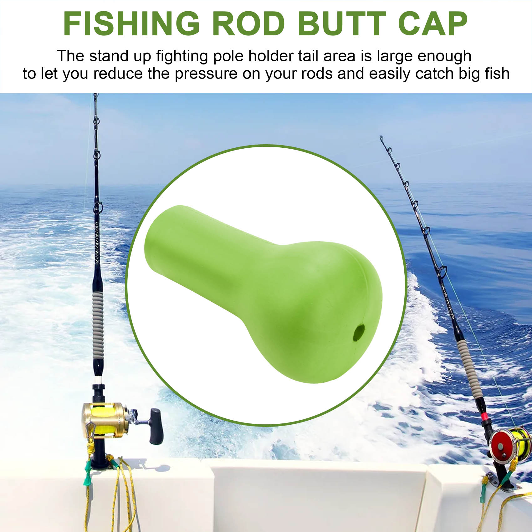 Fishing Rod Butt Cushion Gimbal Fishing Fighting Belt Waist Holder