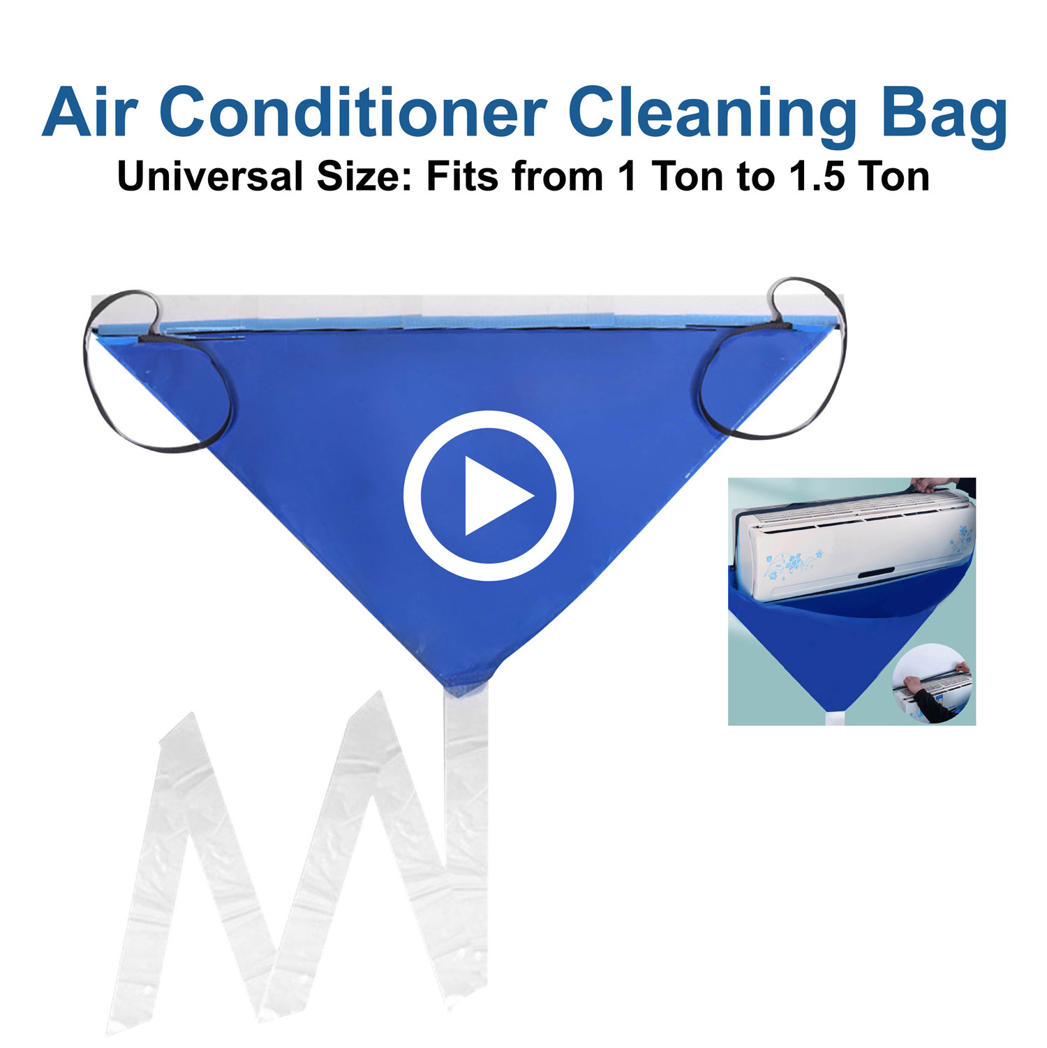 Home Wall-Mounted Air Conditioner Waterproof Cleaning Cover Kit Split Air  Conditioning Dust Washing Protector Bag W/ Drain Pipe | Lazada Singapore
