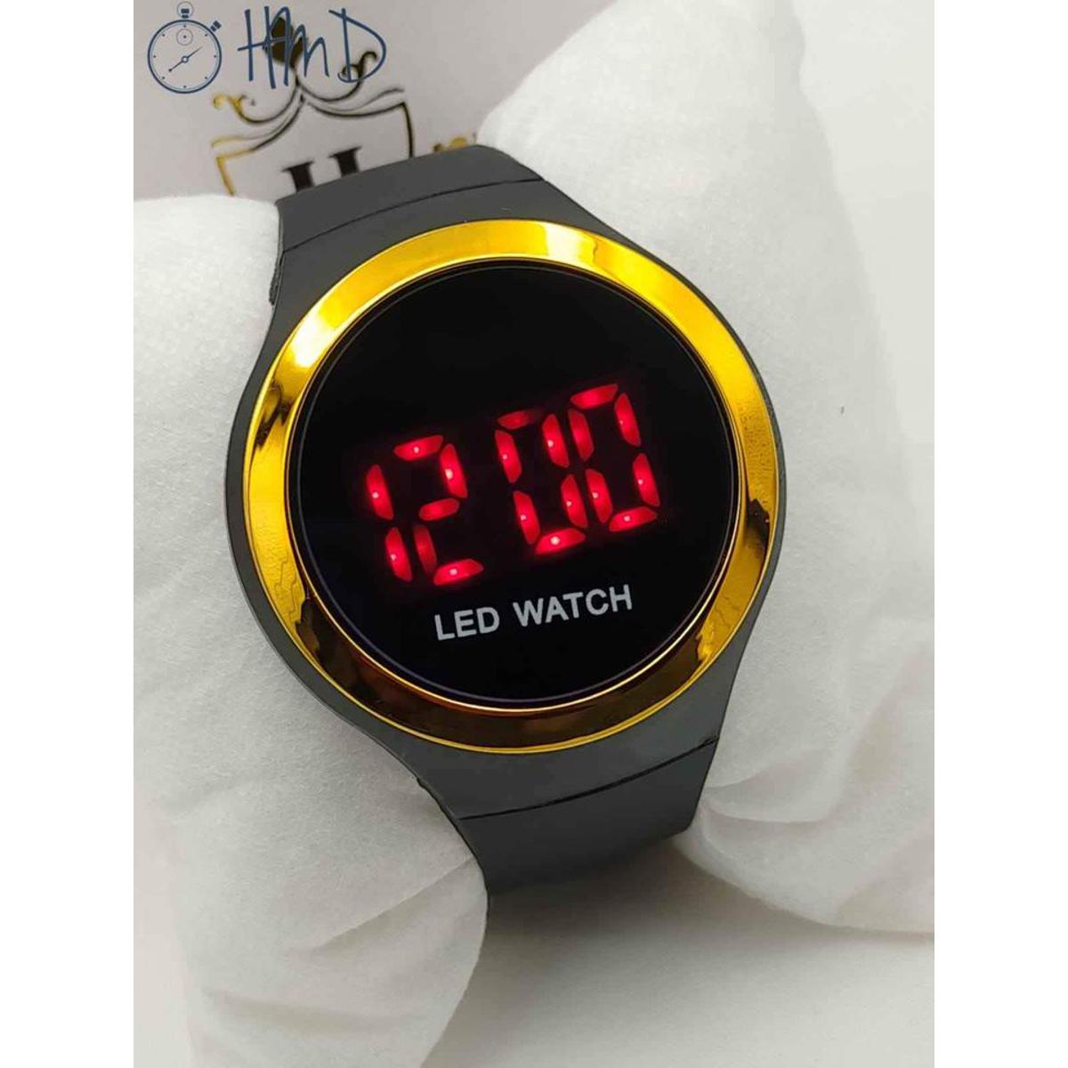 Luxury Round Dial Digital LED Watch for Men | New Style Sports Watch for Boys | Digital Touch Screen Kids Watches For Gift