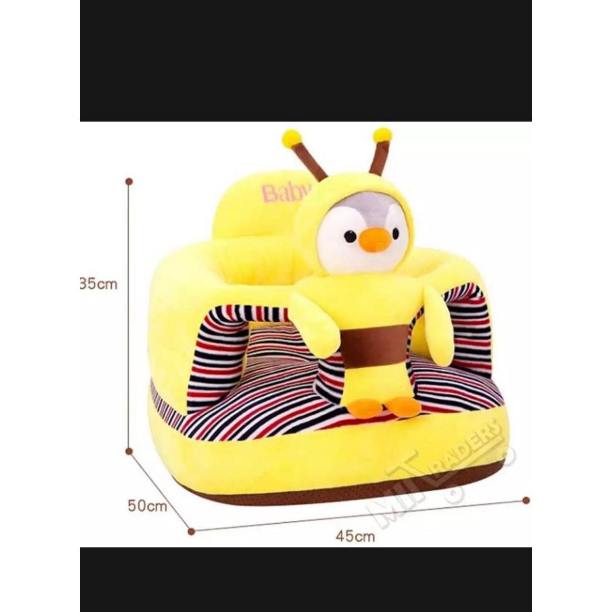 Best Quality Baby Sofa Cute Animal Design Round Baby Chair Fluffy Plush Cushion Baby Sofa Seat Rocking Chair Stability Mini Sofa Learning Training Sitting Practice Carrier Seater Toddler Nest Puff Cartoon Chair Cushion Meal Seat Baby Baby Gift 0 - 3 Years