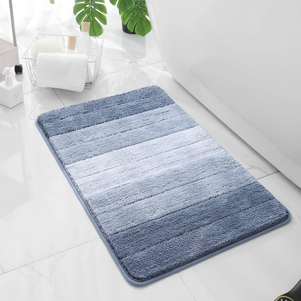 Super Absorbent Bathroom Mat Thickening Velvet Floor Carpet Antislip