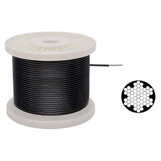 6MM Gym Machine Wire Rope PU Coated Cable 10ft