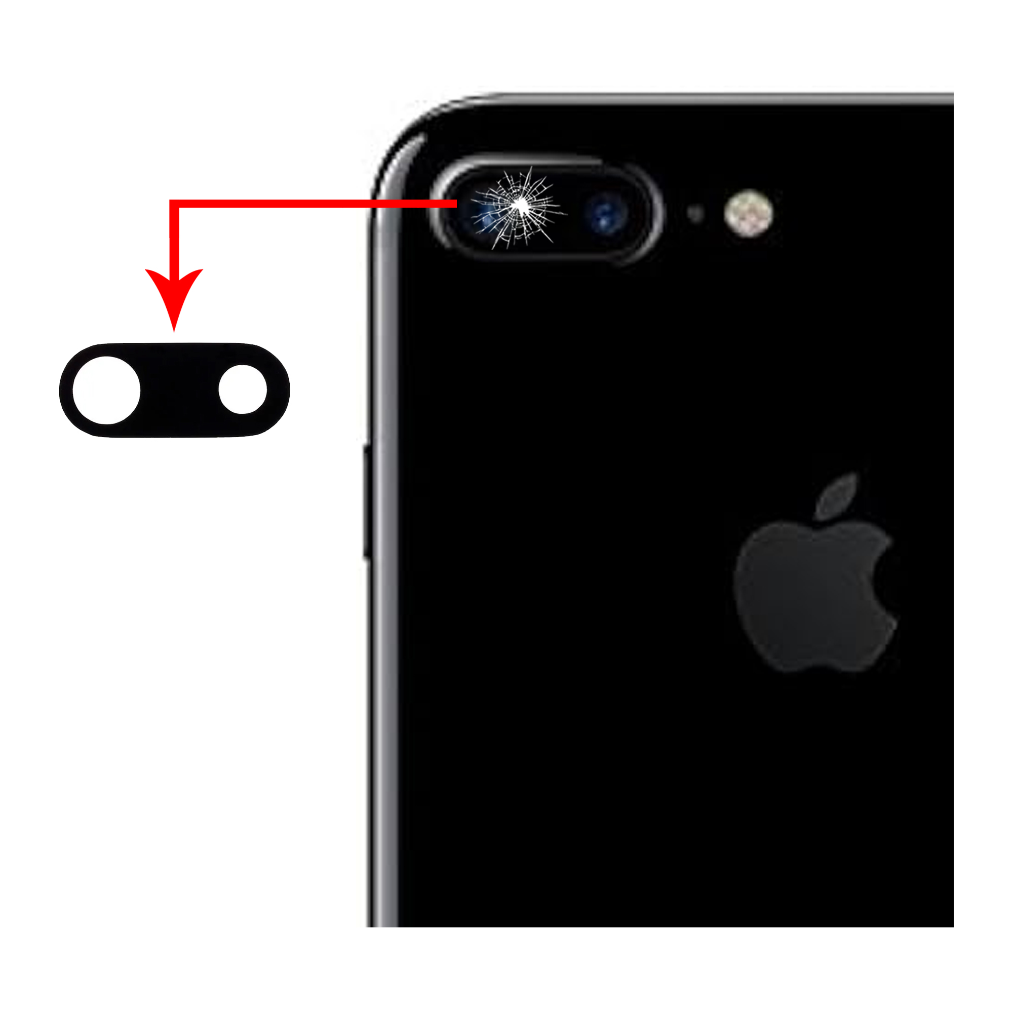 Apple iPhone plus Camera Glass Replacement Rear Back Camera Lens