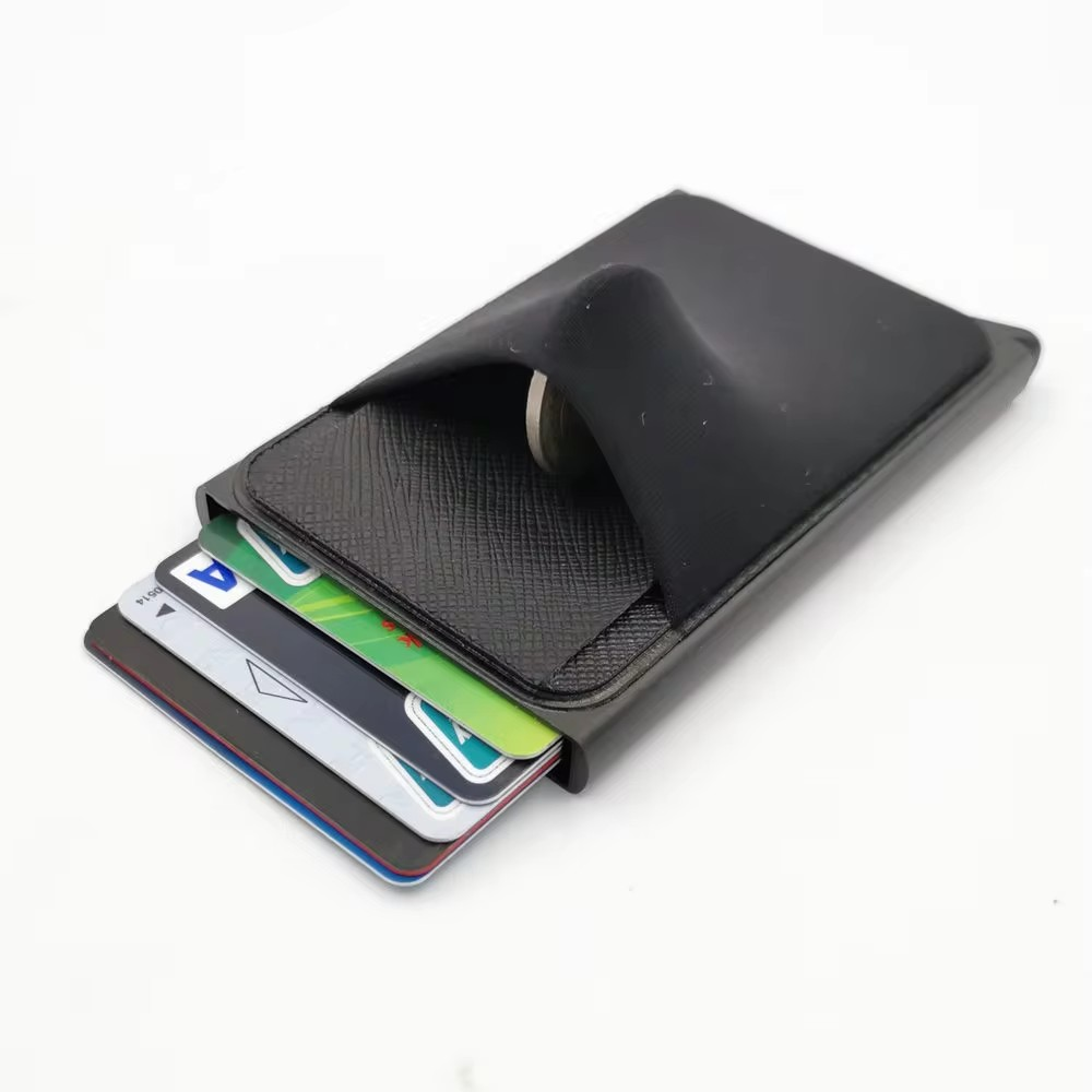 Automatic Metal Pop Up Card Holder Wallet for Men and Woman Slim wallet  Small Card holder