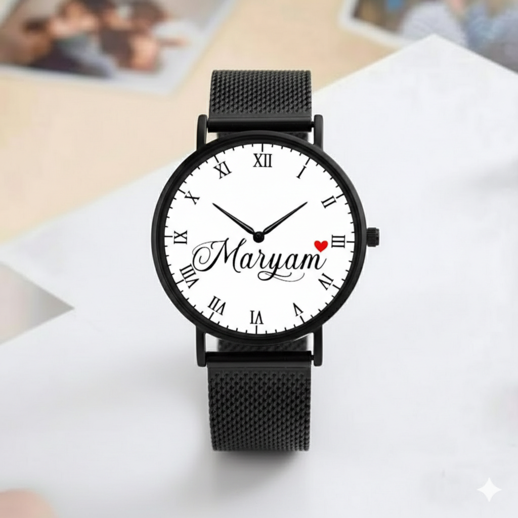 Your Photo and name on your Watch Customized photo watch