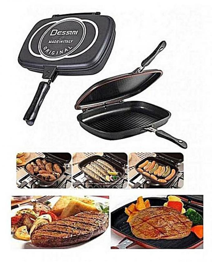 Non Stick Double Sided Grill Pan Original Italy 36Cm