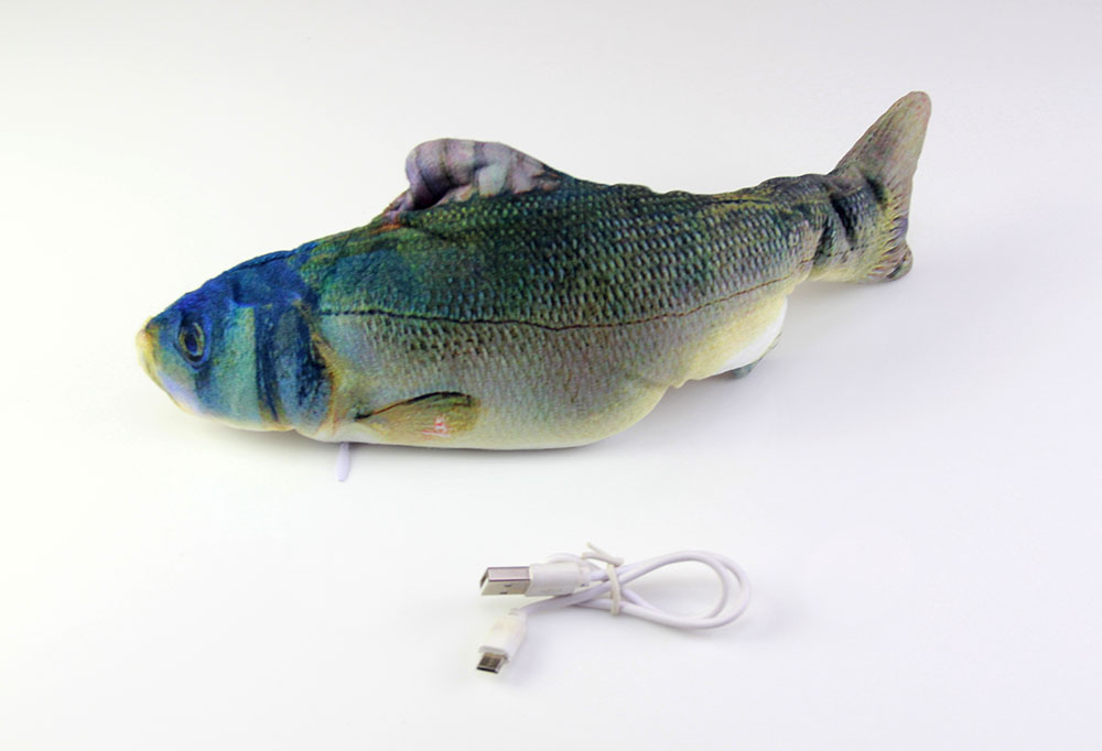 Electric Moving Fish Toy Realistic Interactive Moving Kicker Fish Toy