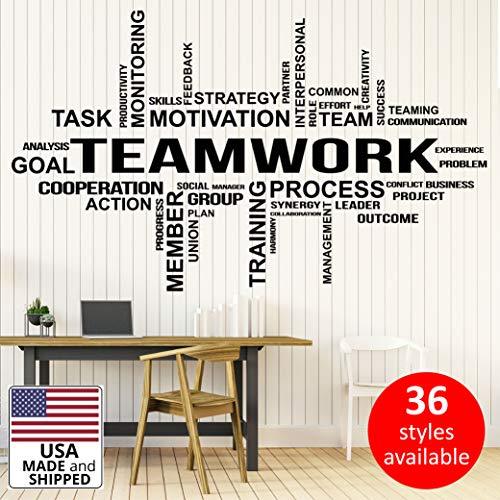 Office Wall Vinyl Art Decor Teamwork Decals Motivational