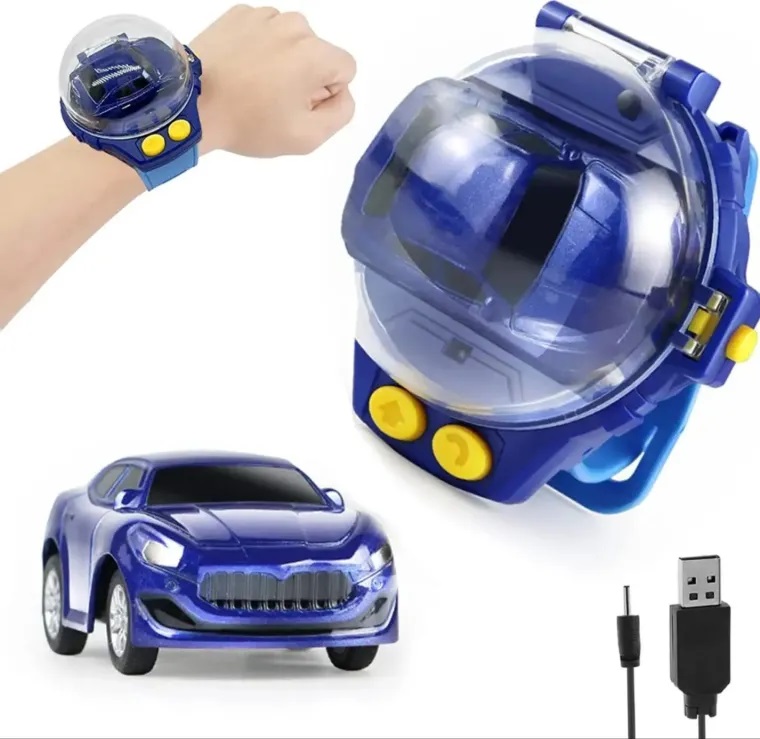 Mini USB Rechargeable RC Toy Car with Wristband Controller 2.4GHz for Kids 8-11 Years Remote Control Watch Car Unisex