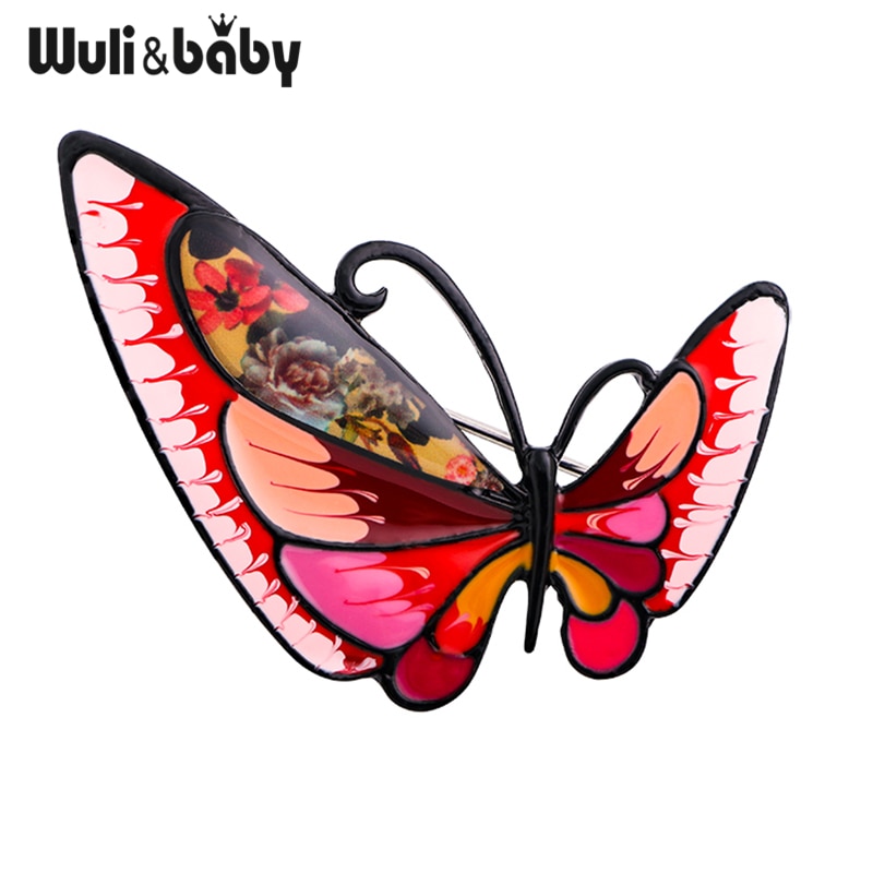 Wuli&baby Rhinestone Castle Brooch Pins Women Unisex 2-color Big