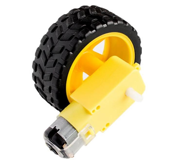 Smart Car Tyre Wheel With Gear Dc 5V Motor Diy Car Robot Arduino