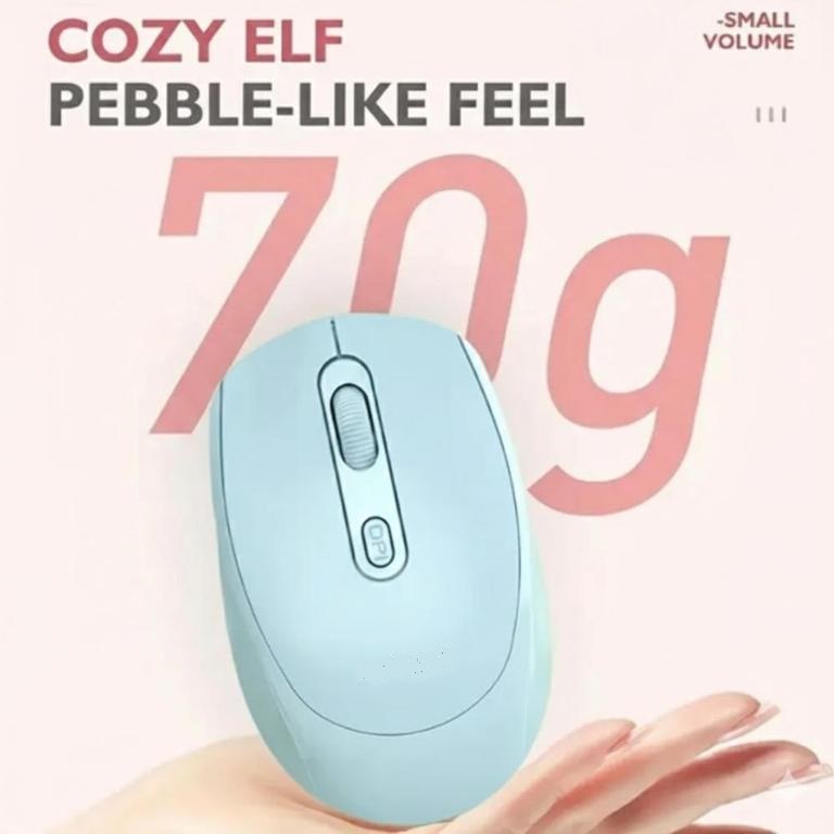 【Premium】 Rechargeable Dual Mode Wireless Mouse (Bluetooth + 2.4G) for Laptop, PC, Ma.cBook, Smart TV Gaming & Office ~ Ergonomic Lightweight Design Mice with Silent Click Buttons & 1600 DPI Control