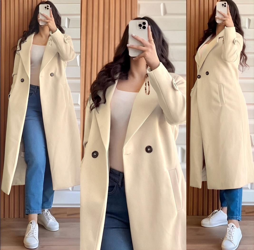 Premium Lapel Winter Long Coats for Women