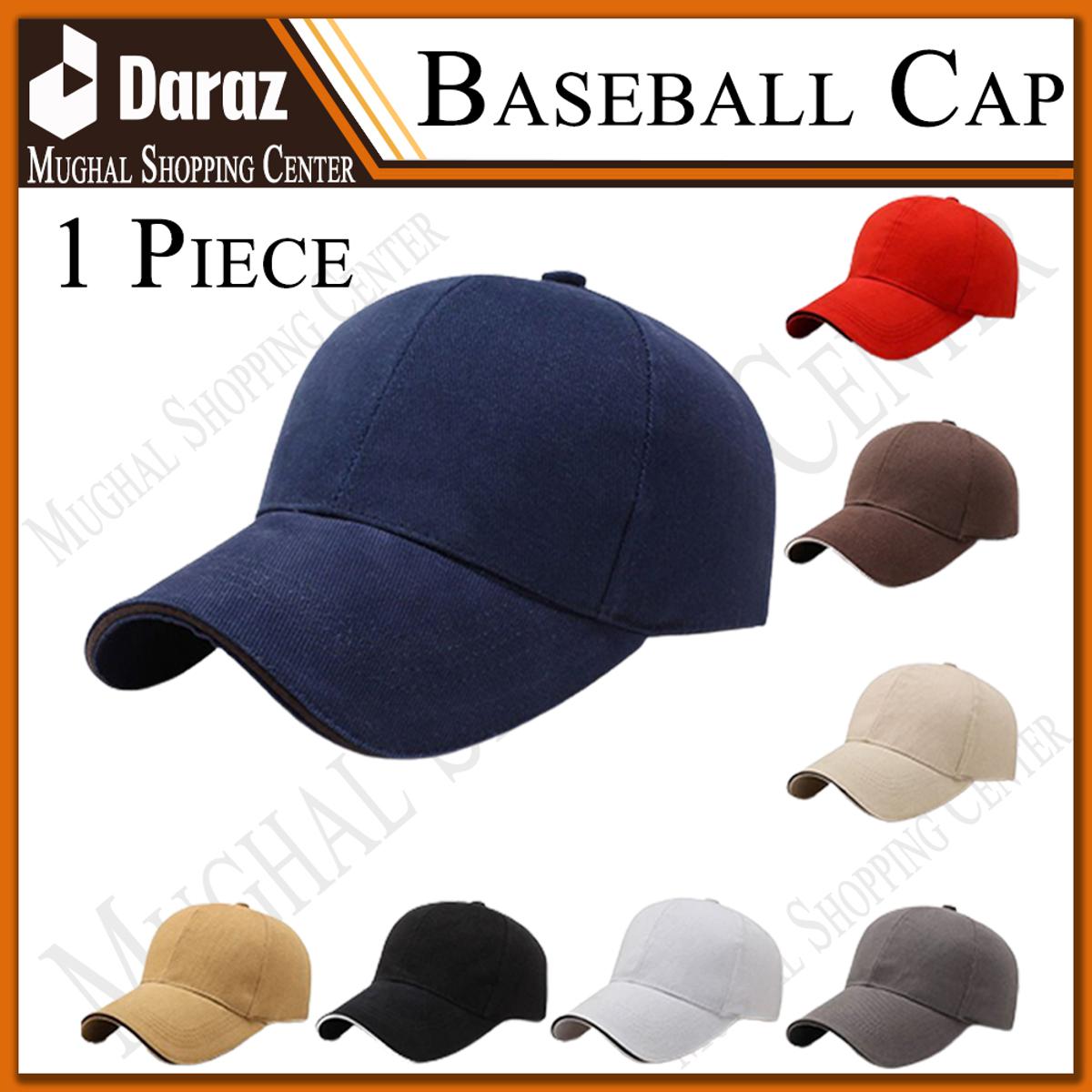Adults Sports Caps with Curved Brim for Men with Adjustable Strap and Buckle New Trendy Best Quality Plain Baseball Caps for Boy From Sun Light Protection