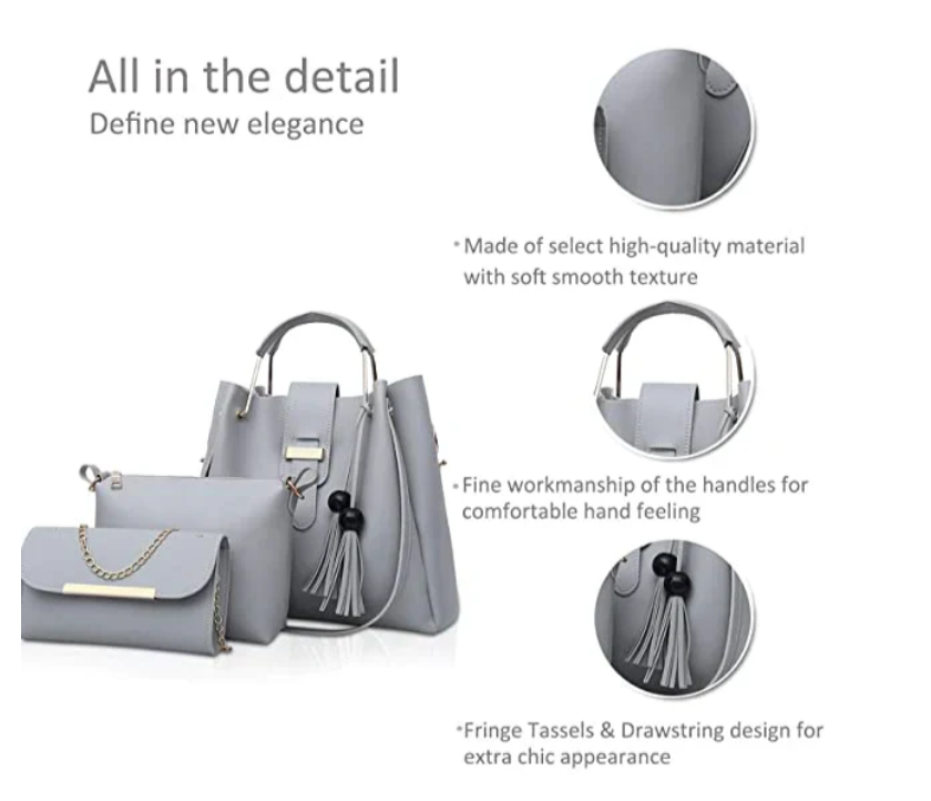 BAG X ALEXA 3 PCS HAND BAG SET FOR GIRLS