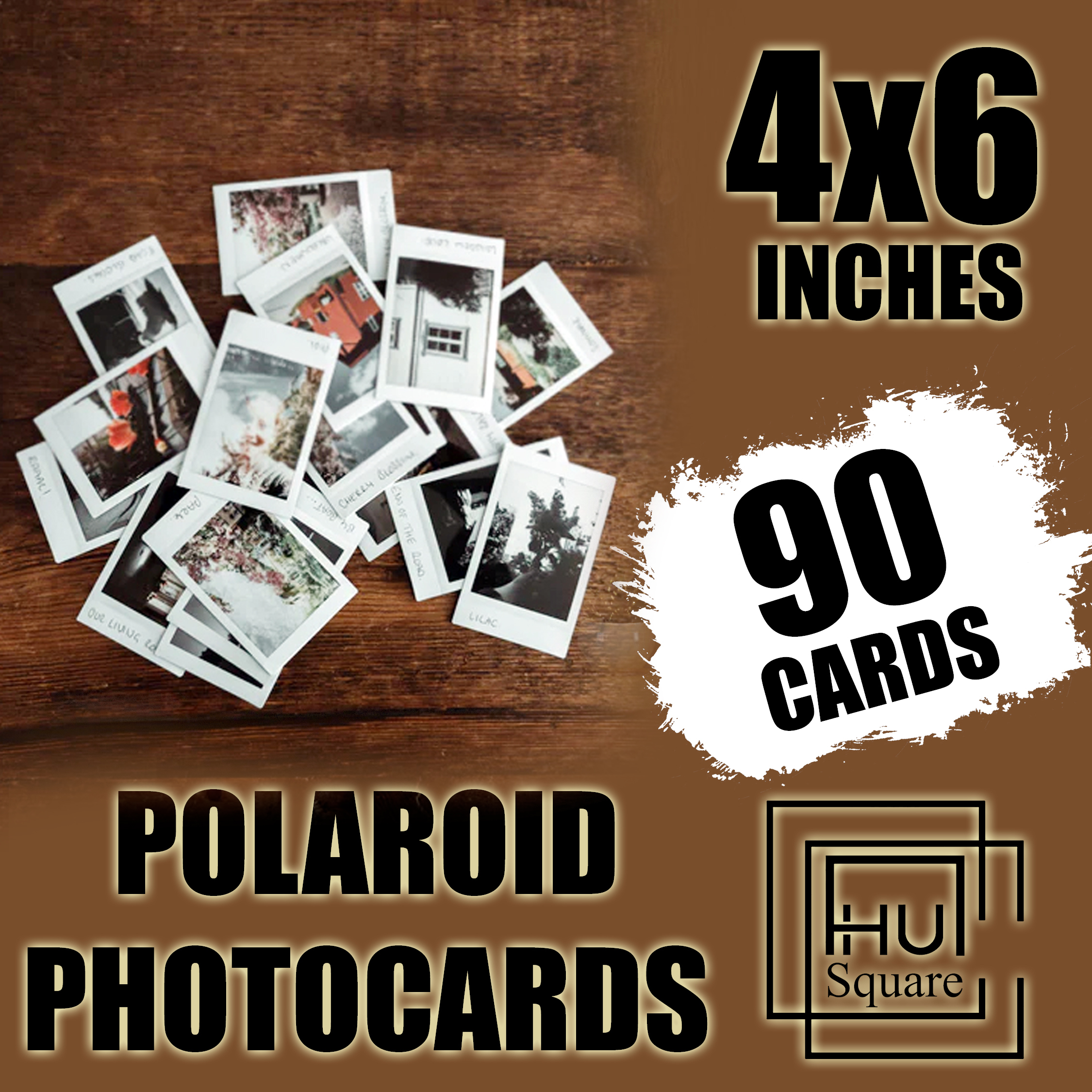 Customize Polaroid Photo Cards For Wall Decor Size 4x6 Inches