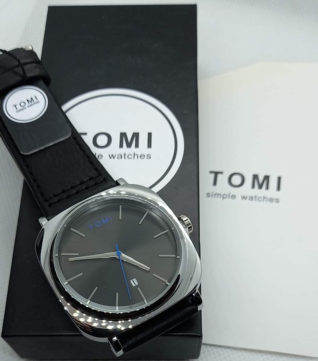 Tomi 100% Genuine Brand Watch, Leather Strap, Watch Date With Brand Box -  The Fashion World
