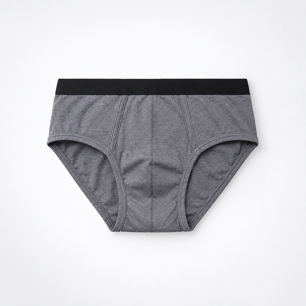 Men's Premium Pure Cotton Briefs - Soft Breathable Stretchable Underwear Brief for Men