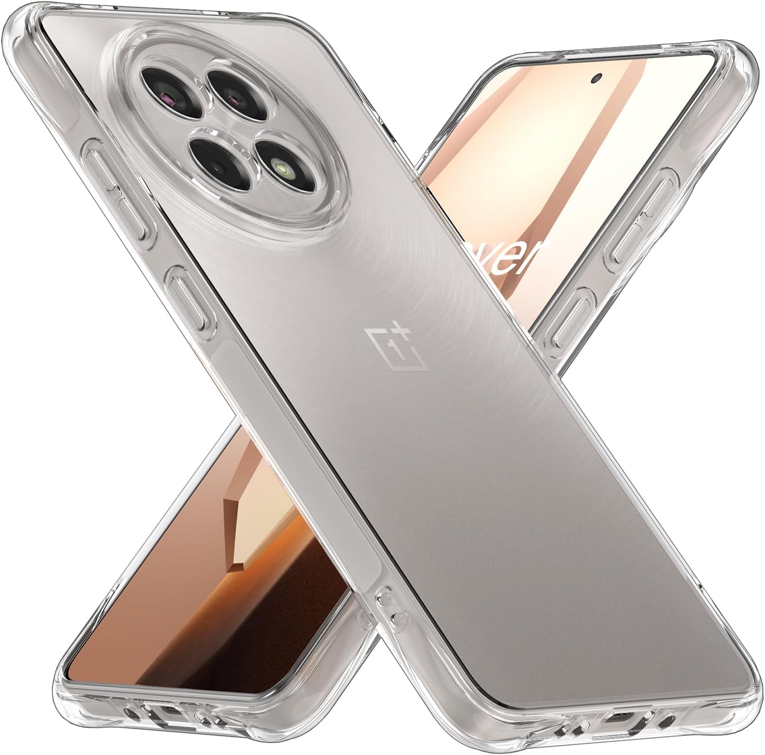 OnePlus 13R / Ace 5 Transparent Soft Silicone Back Cover with Corner Bumper Protection OnePlus 13R / Ace 5 Back Cover