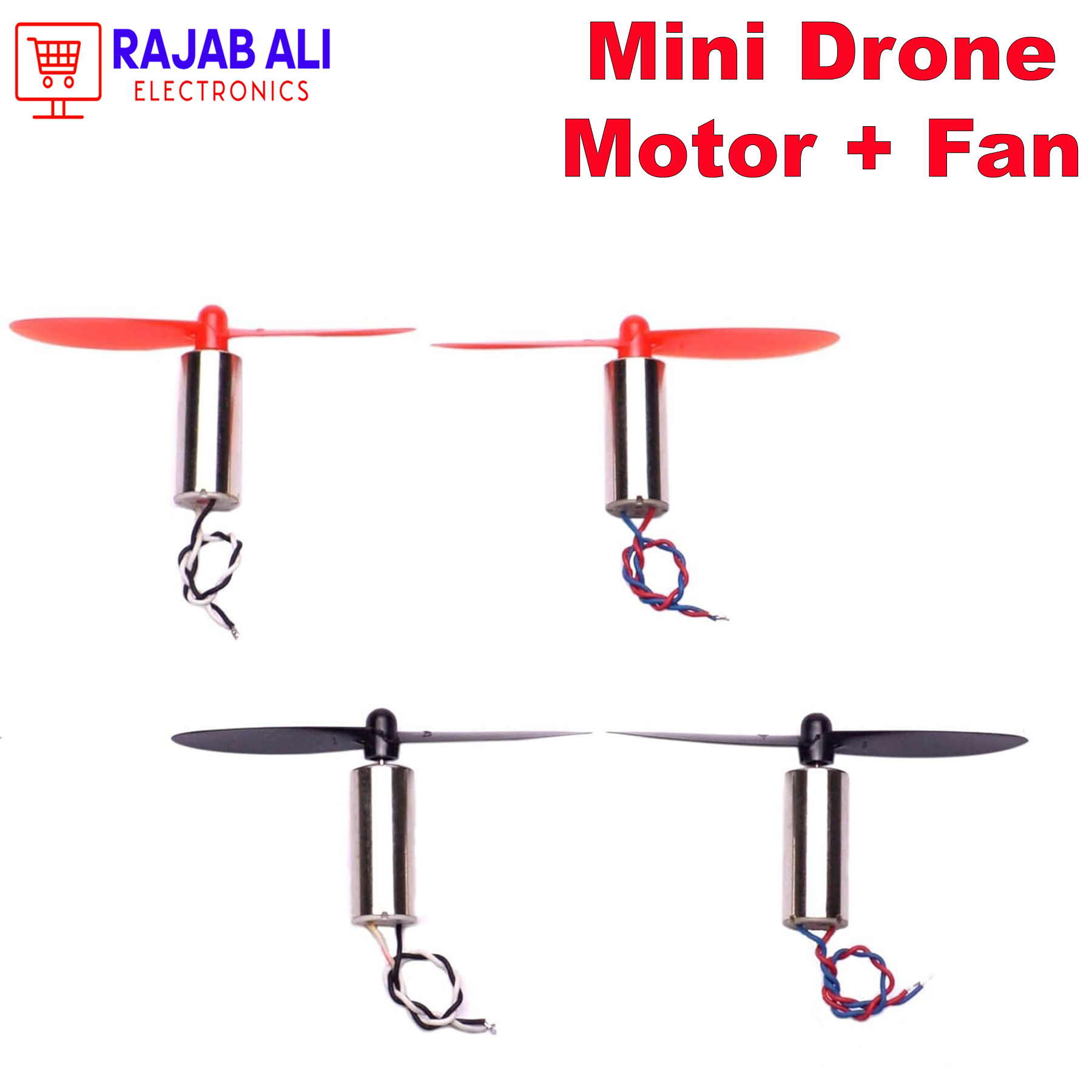 High-Quality Mini Drone Propellers with Motor - Fast-Running Blades for RC Helicopters/Drone - Compatible with DC 3-9V - New