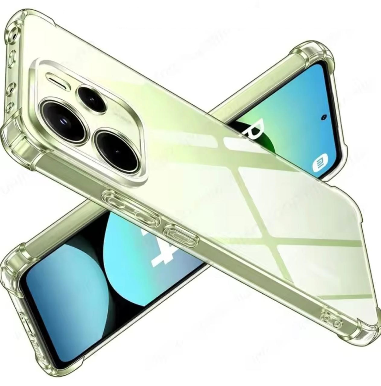 Xiaomi Redmi Note 14 4G/5G Back Cover Transparent Soft Bumper Clear Back Case Imported