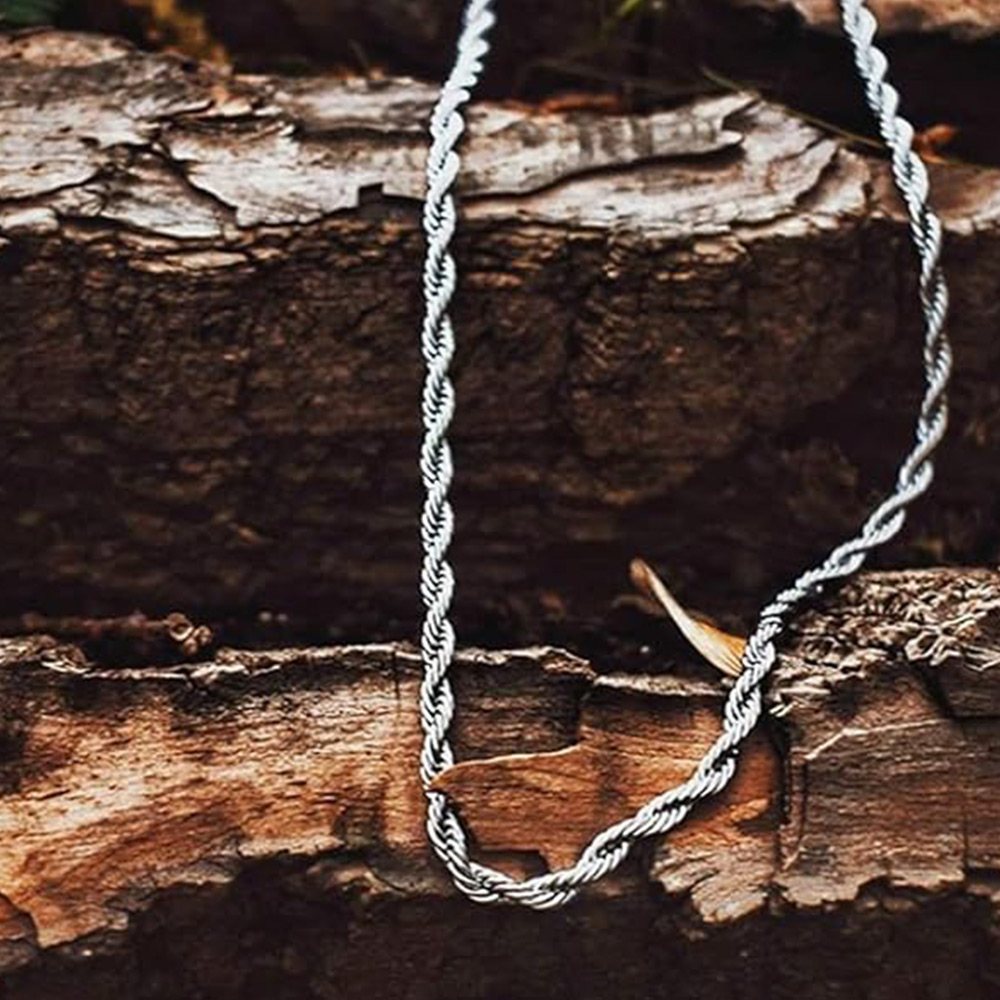 Silver Rope Chain for Men