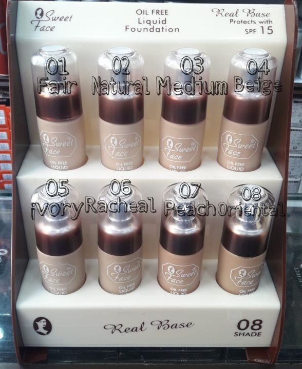 Sweet Face Oil Free Liquid Foundation 55ML 100% Waterproof Protect With SPF 15 (Fair 01)
