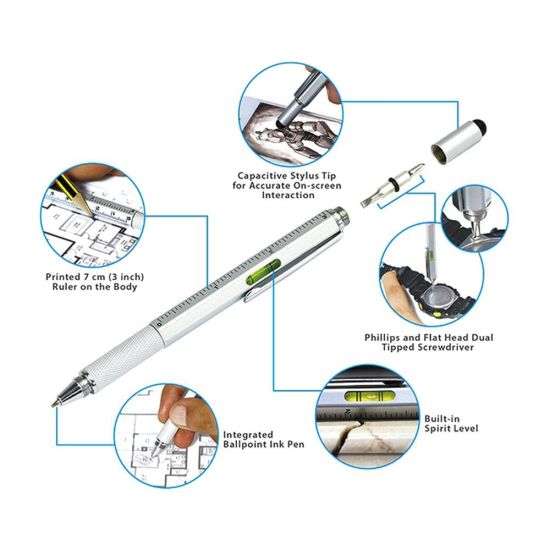 in Multifunctional Touch Screen Stylus Ballpoint Pen with