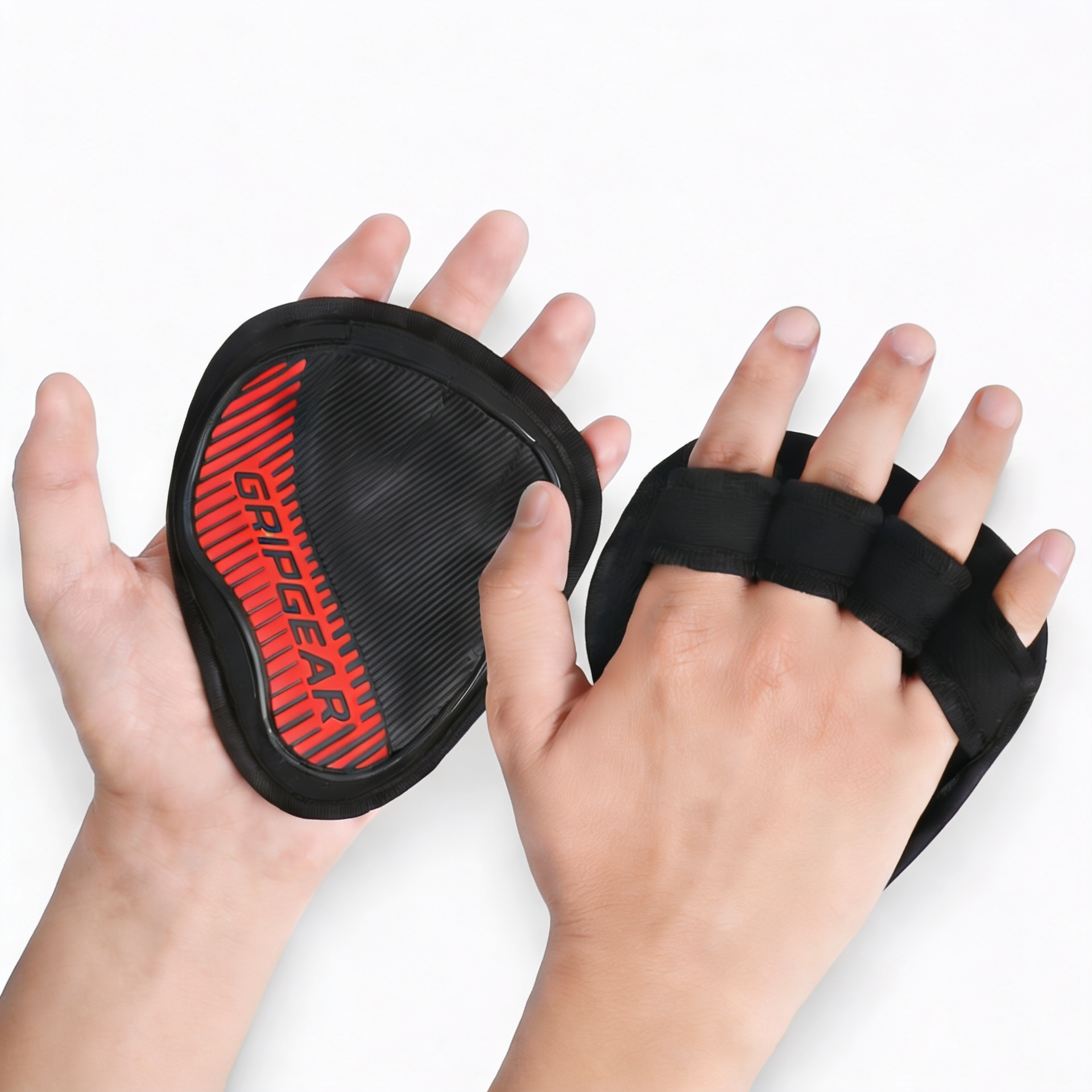 Grip Pads for Gym Weight Lifting Non Slip Palm Grips Workout Hand Protection Deadlift Crossfit Pull Up Barbell Dumbbell Fitness Grip Pads Gym Gloves Alternative Anti Slip Weightlifting Hand Grips Heavy Lifting Palm Support Exercise Power Grip Pads