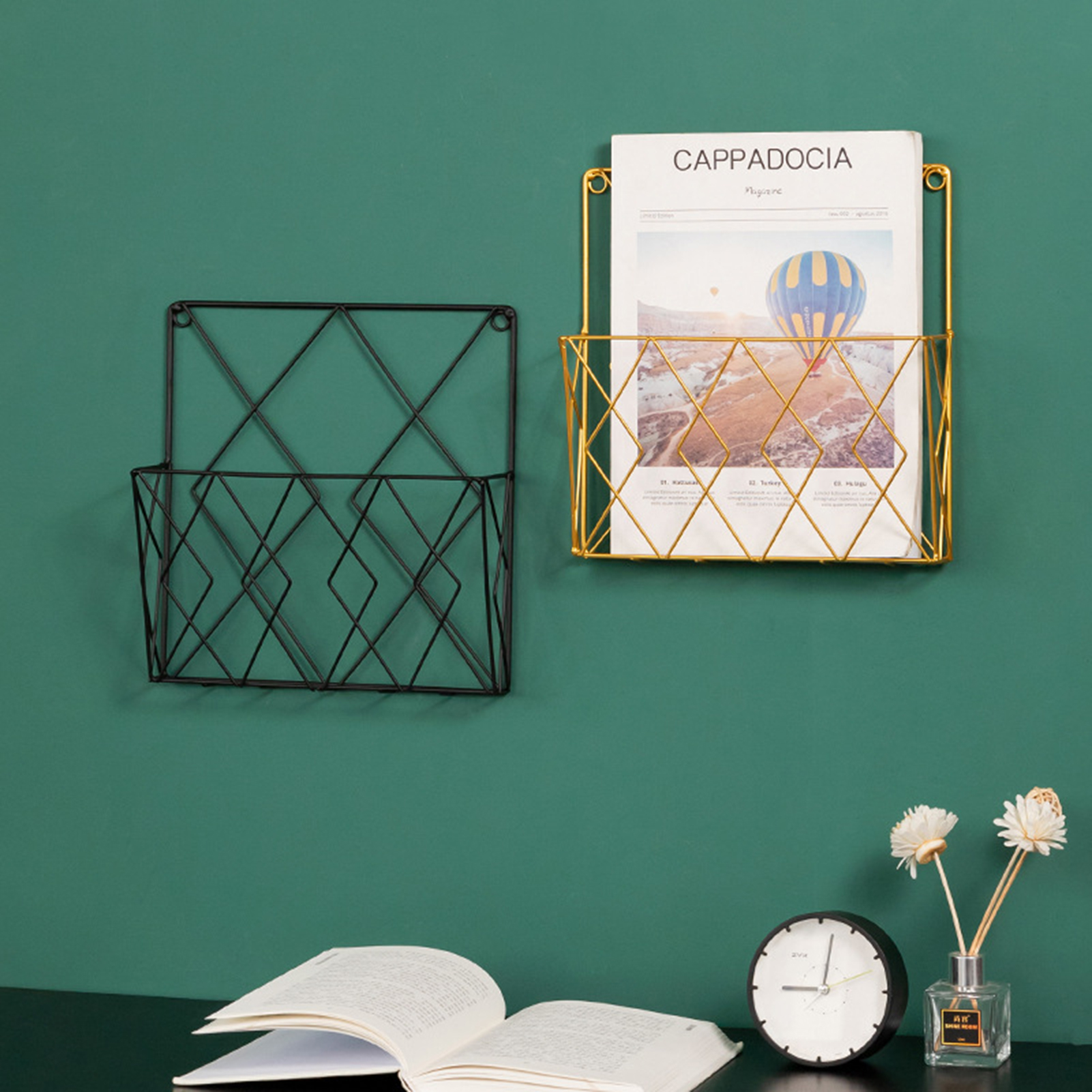 Newspaper Holder Modern Style Modern Style Grid Magazines Rack