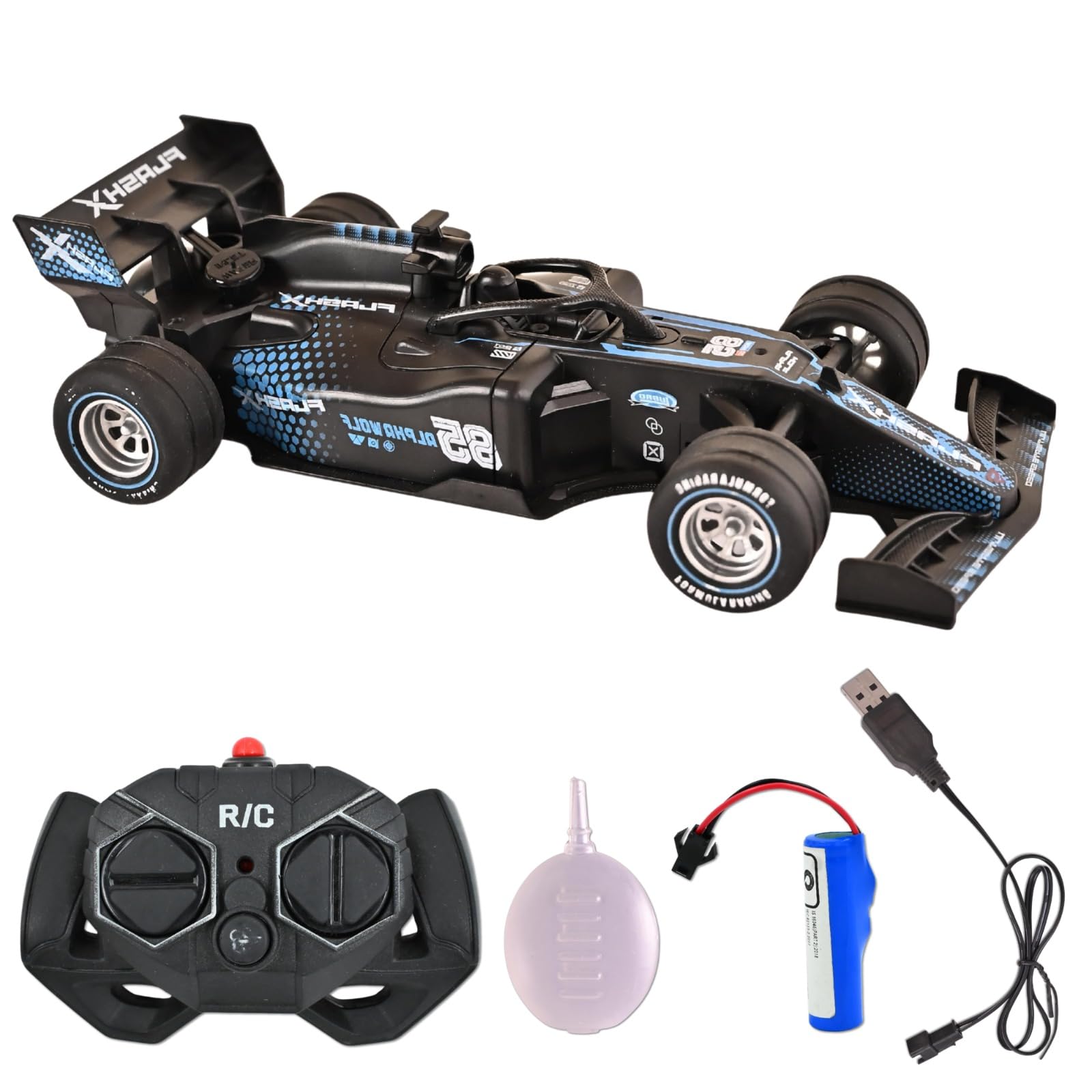 Rechargeable RC Car  High-Speed Remote Control Car for Kids RC Car   2.4GHz Electric Car Toy for Boys & Girls Best Formula Racing Car  Durable Racing Car – Indoor & Outdoor Perfect Gift