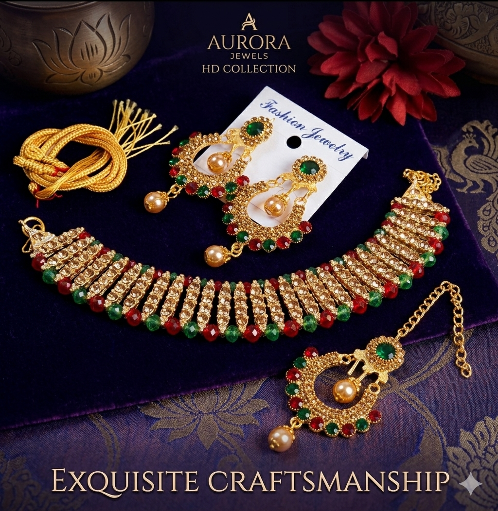 Artificial Bridal Jewelry Set - Jewellery Set for Girls / Women 00765402