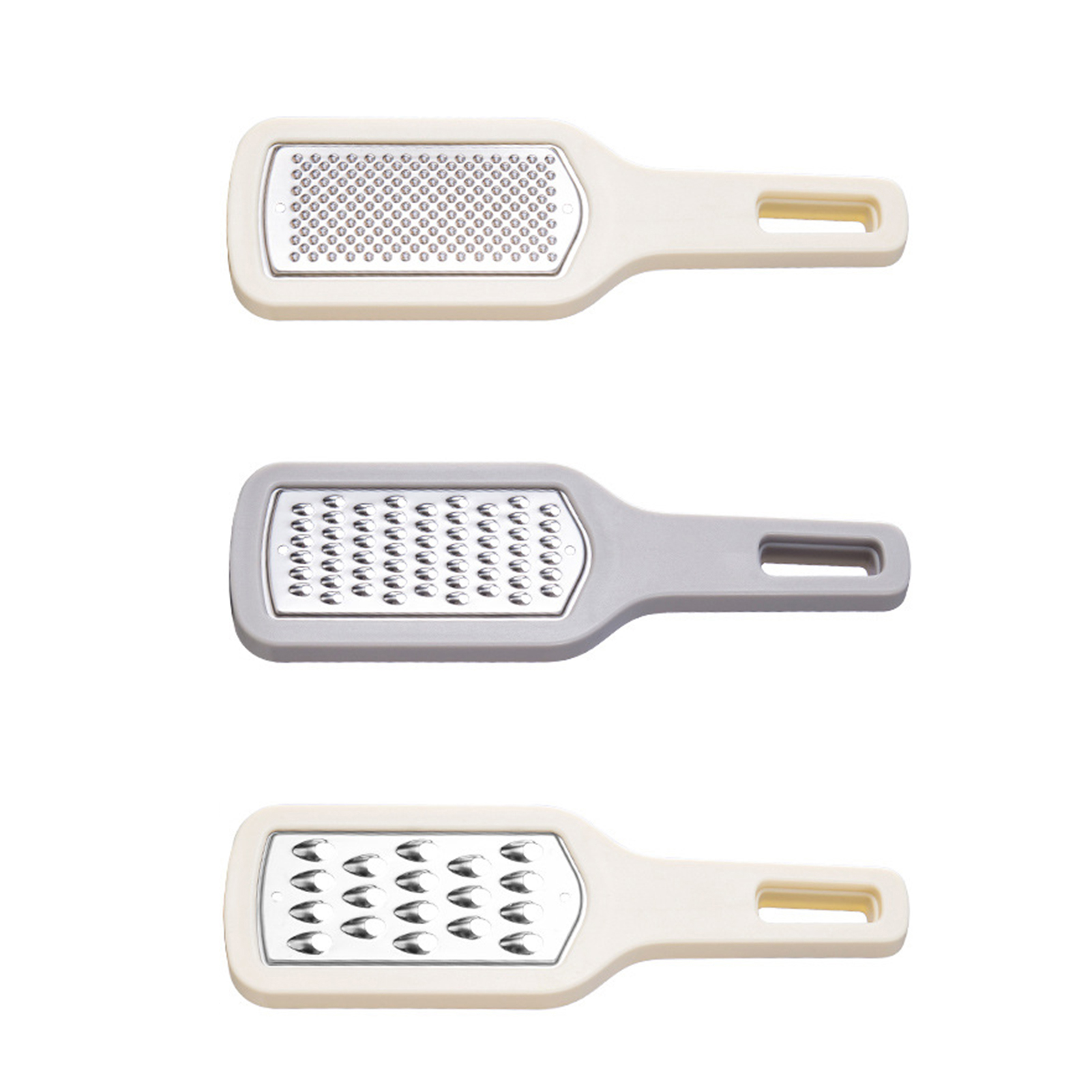 Potato Shredder Ergonomic Handle Portable Manual Fruit Carrot Cheese Butter Grater (Set Of 3)
