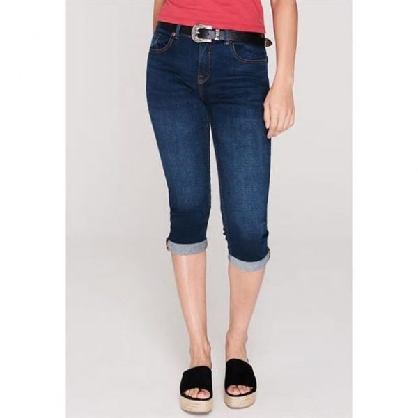 SOULCAL Cropped Jeans Denim Quarter Pants BLUE