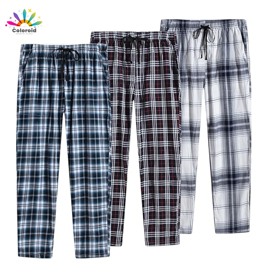 Checkered Pajamas For Men Bottom Sleep Pant Multicolor, Casual Wear Checkered Trousers For Men, Men's Pajamas, Night Suit